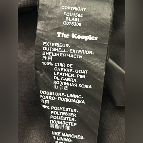 The Kooples Fringed Goat Leather Moto Jacket black suede - Picture 16 of 16